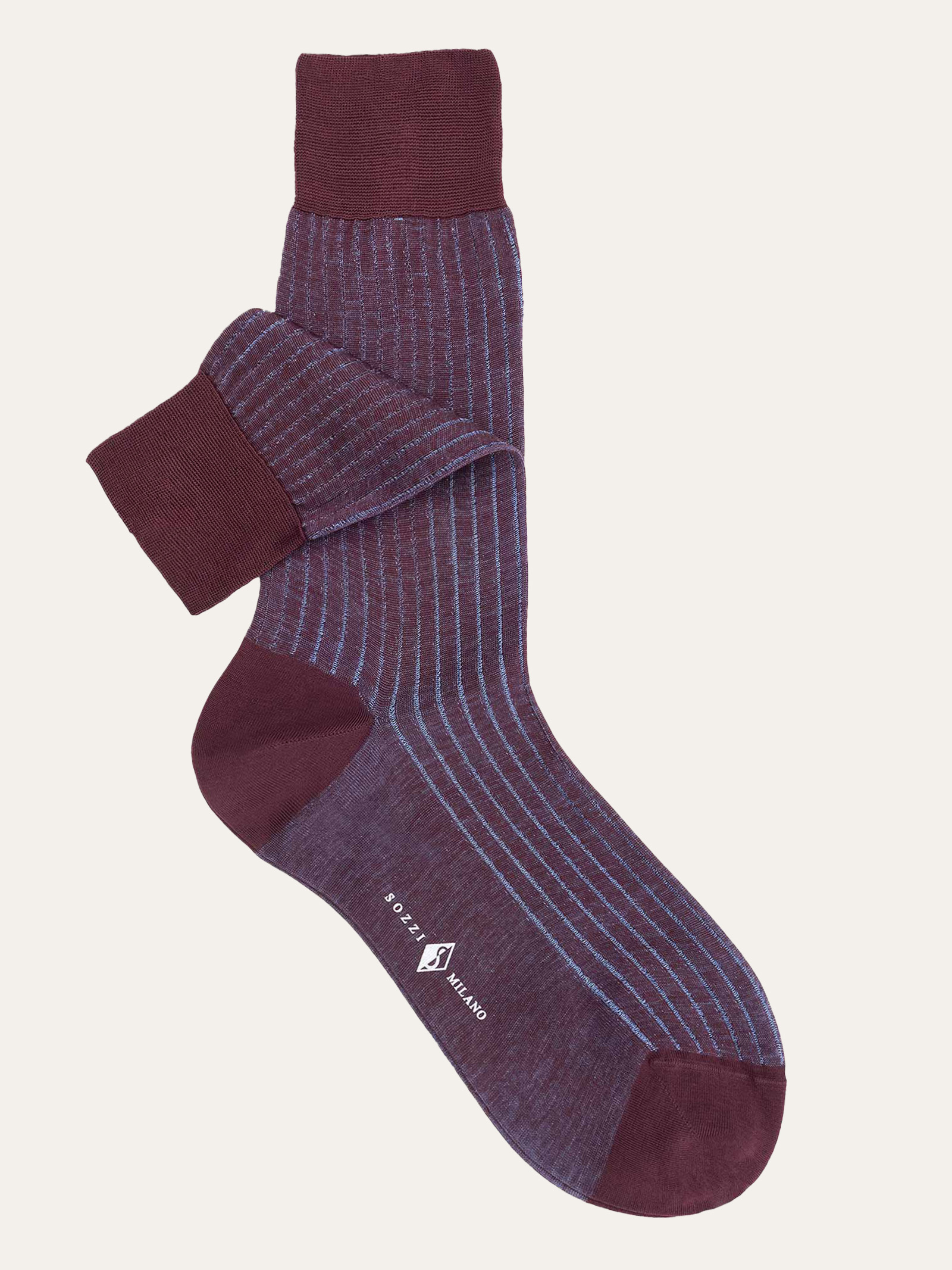 Wide-ribbed short socks in Egyptian Cotton | Man, socks, Mercerized cotton  socks, short | Sozzi Milano Official Store
