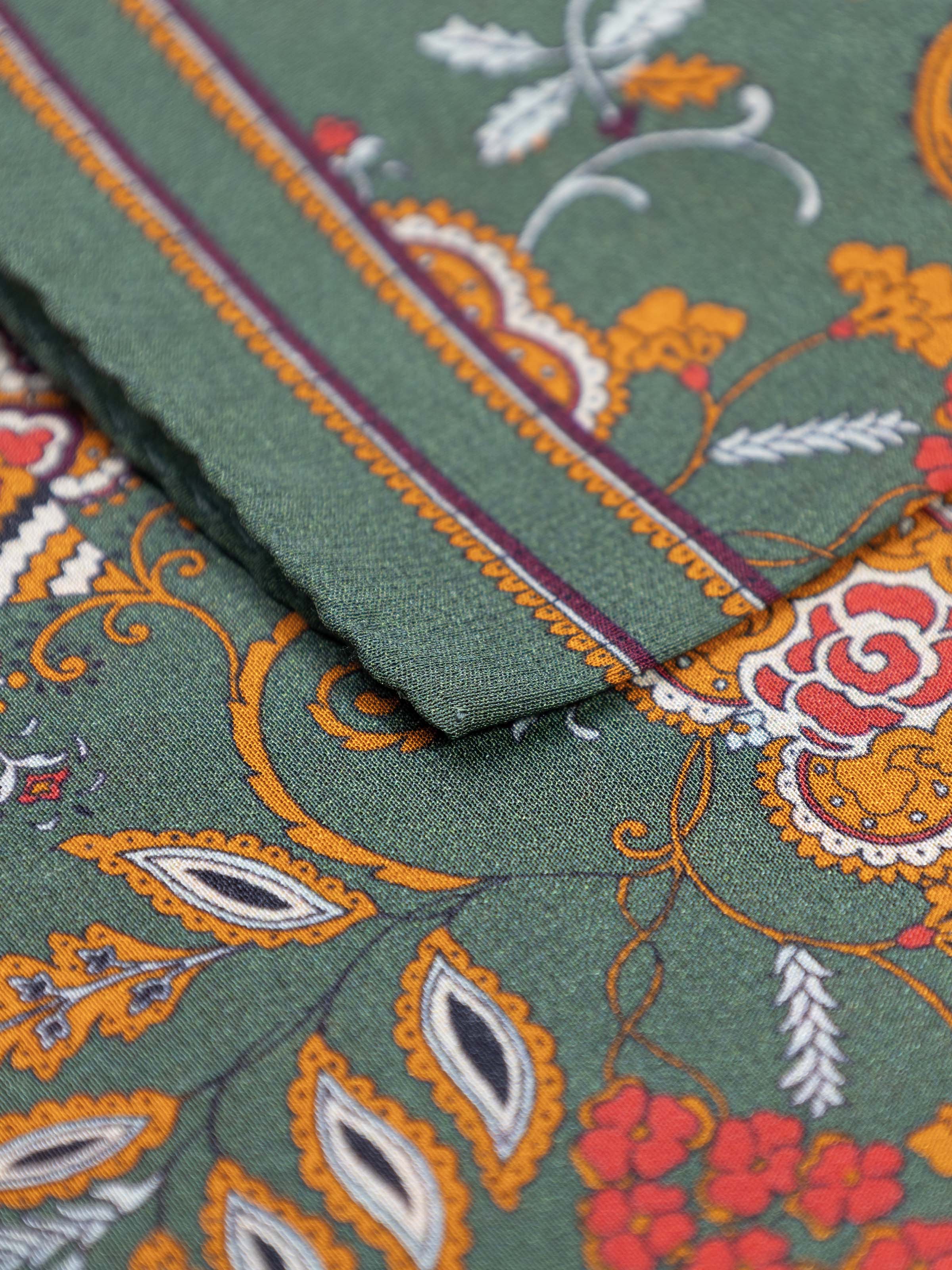 Pochette da Taschino in Seta Fantasia Floreale Uomo, Pochette da